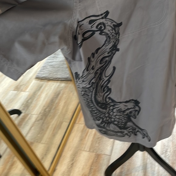 Harley Davidson gray collar button-down short sleeve shirt size 2 XL - Picture 3 of 6